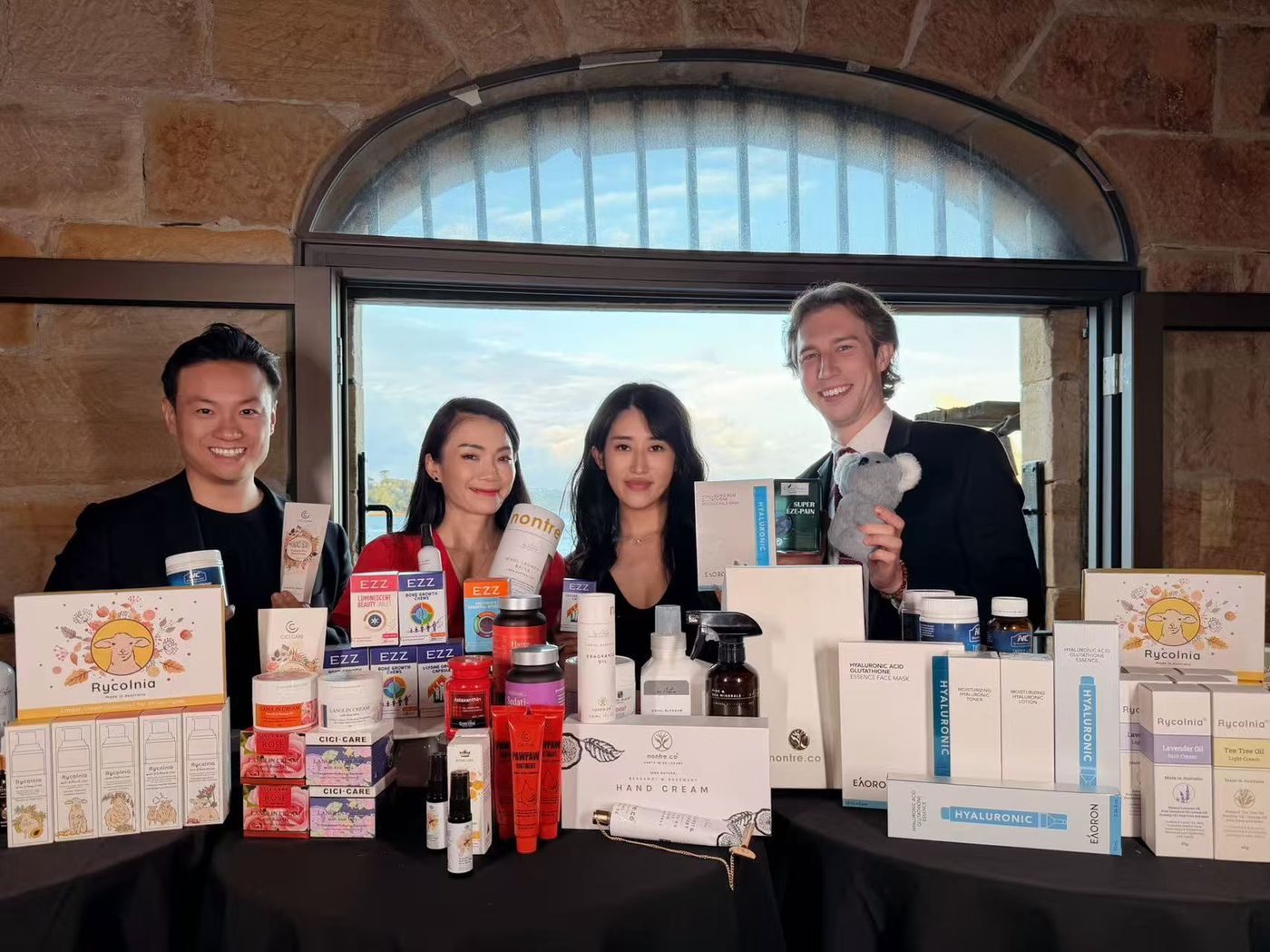 Creators with Australian brand products in Sydney